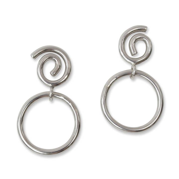 Pendientes Knocker de plata para venta al por mayor de Natalie Joy