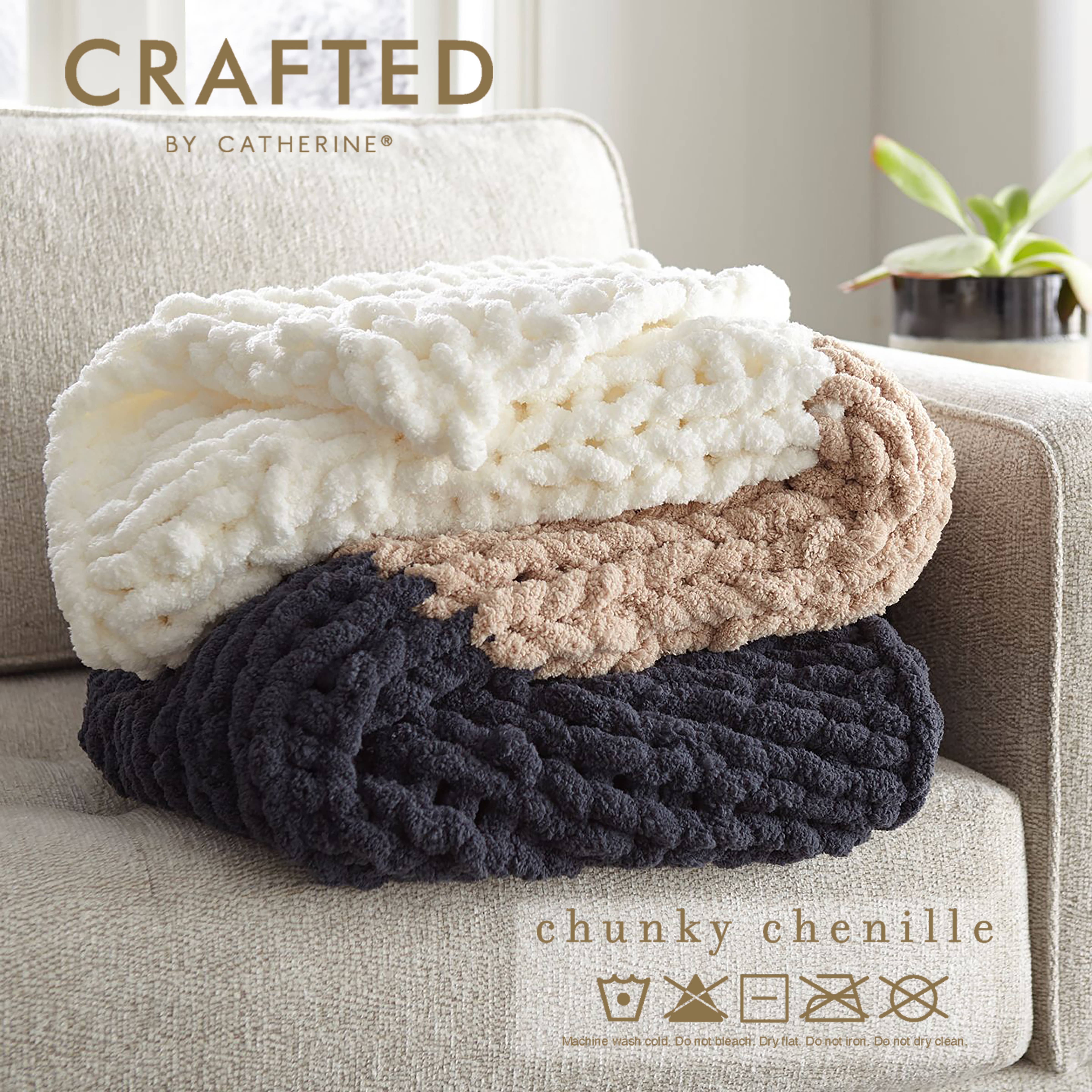 Crafted by Catherine - Wholesale Yarn - Chunky Chenill Yarn | 8oz/227g | Jumbo #7 | Pack of 631