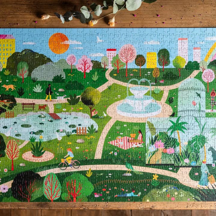 Trevell - Wholesale Puzzle - Adult - Chilling In Park Jigsaw Puzzle - Trevell - 1000 pieces1