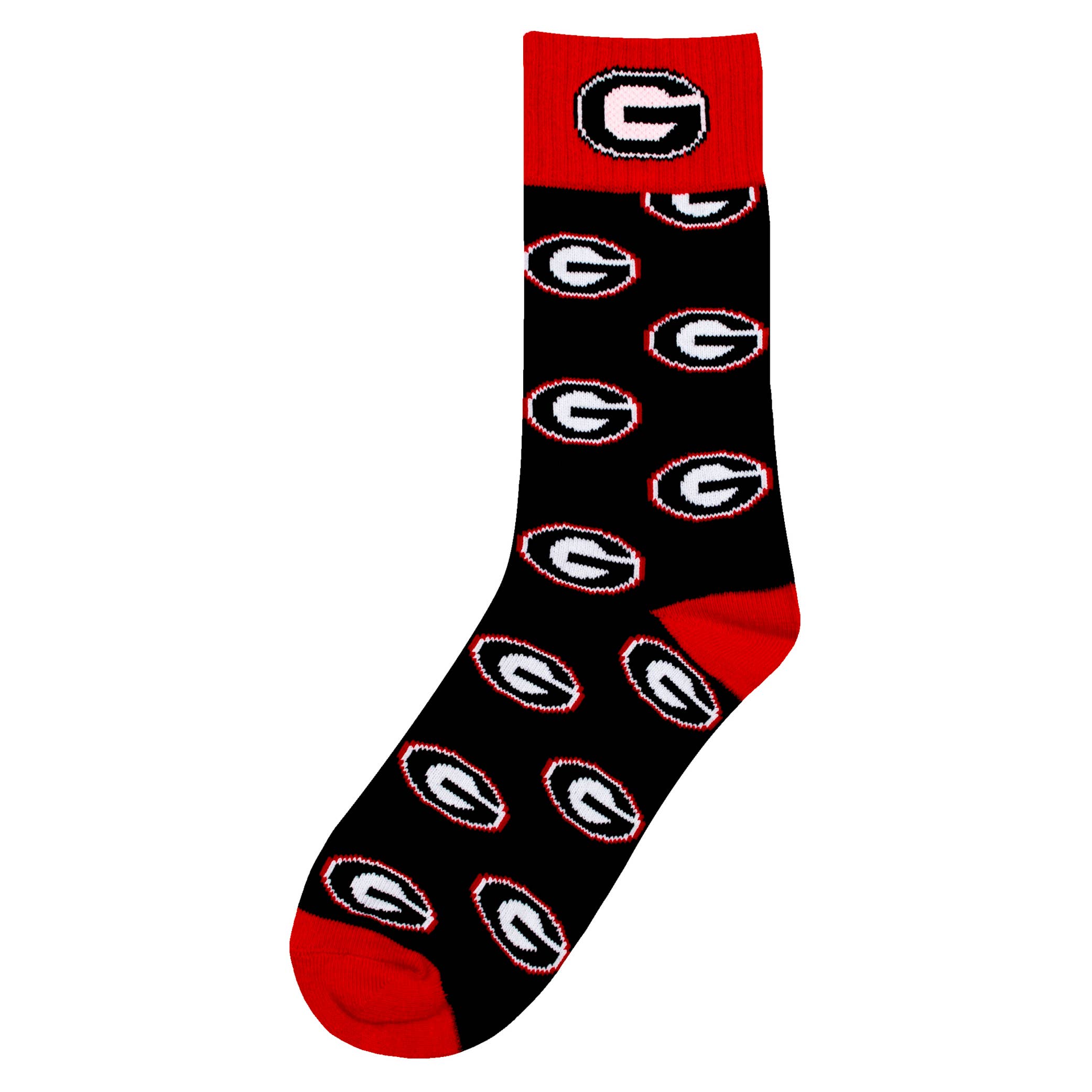Donegal Bay - Wholesale Socks - Kids - Georgia Bulldogs Kid's Repeating Crew Socks (ages 9-12)1