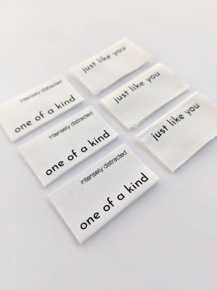 Intensely Distracted - Wholesale Craft Supplies - One Of A Kind, Just Like You | Cotton Luxe Labels2