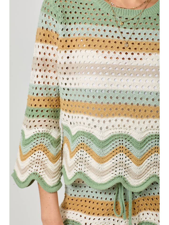 Mystree - Wholesale Pullover-trui - Dames - 61007 Open Stitch High Low Trui13