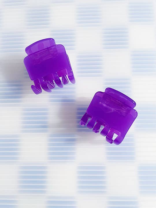 Pinza per capelli quadrata viola per la vendita all'ingrosso da parte di Darling Distraction