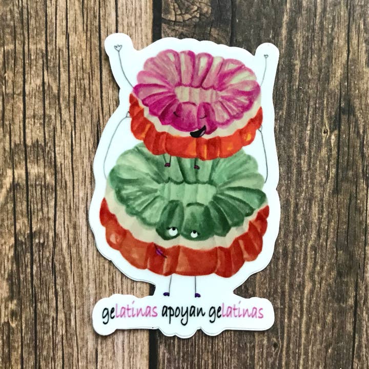 Autocollant Gelatinas Apoyan Gelatinas pour la vente par Amor y Risas