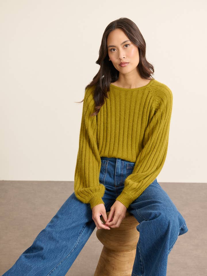 Balloon sleeve sweater - TIMOTHE for wholesale by Garance Paris