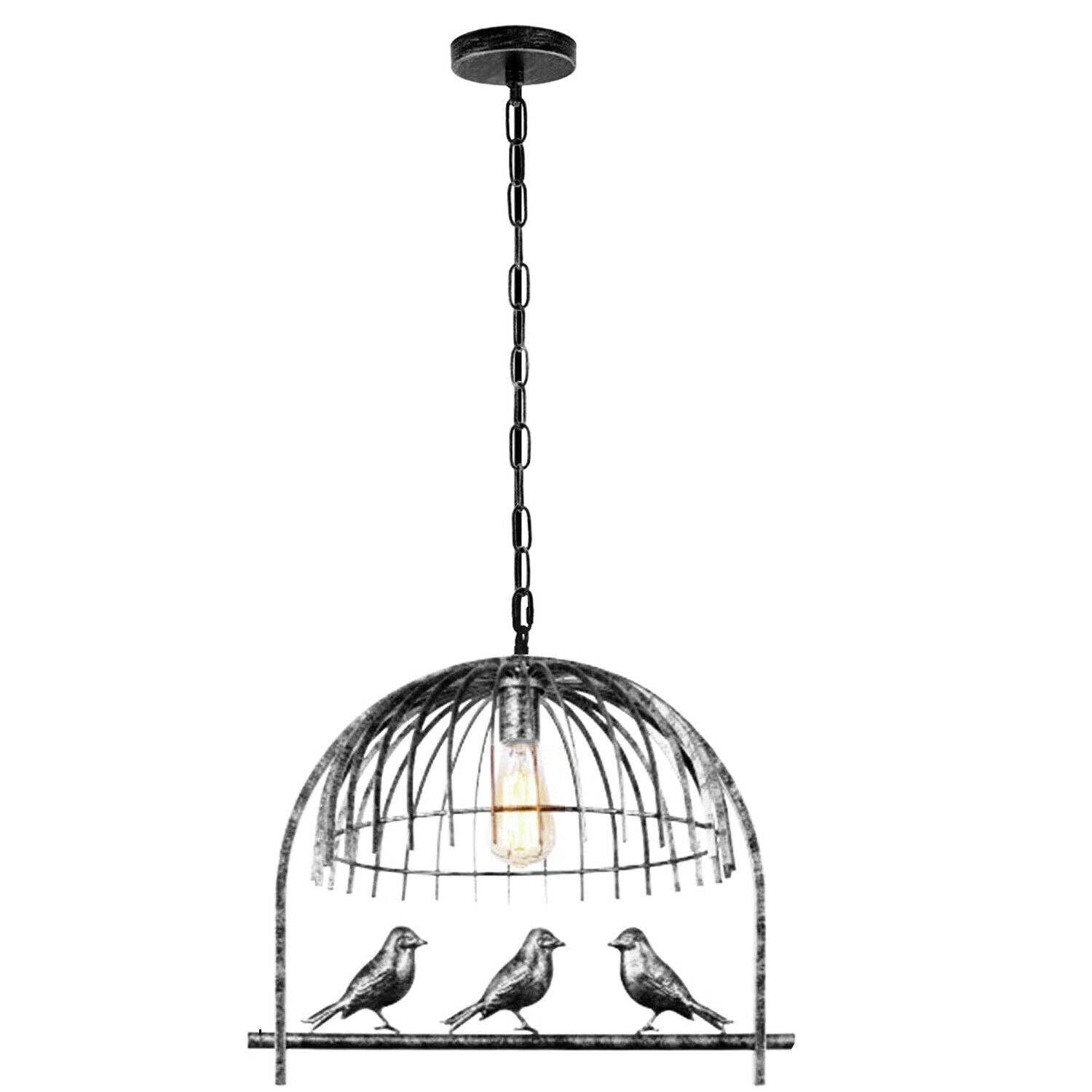 Ledsone – wholesale Chandelier/hanging light – Industrial Bird Cage Ceiling Chandelier Loft Pendant Light ~31512