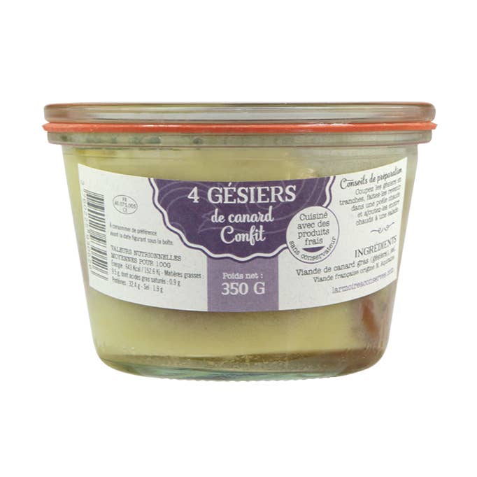 4 moela confitada de pato 350g por atacado de L'armoire A Conserves