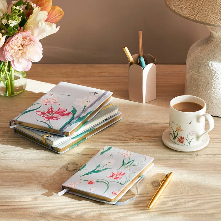 Sophie Allport – wholesale Notebook – Tulips B6 Fabric Notebook2