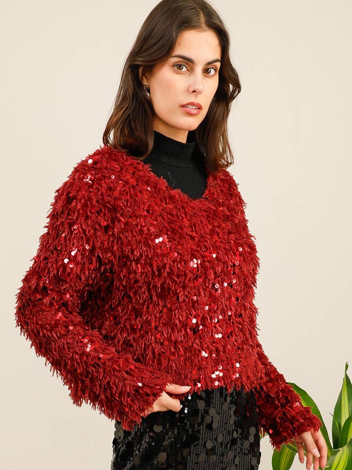 Paillette di maglione (05-2987A) per la vendita all'ingrosso da parte di aikha