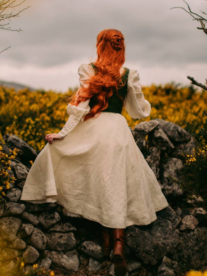 Red Poppy Hawthorn Dress, Long Sleeve for wholesale on Faire57