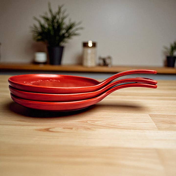 Gia Roma - Wholesale Spoon Rest - Kitchen Decor, Handmade Ceramic Spoon Rests + Wood Spoon Set75