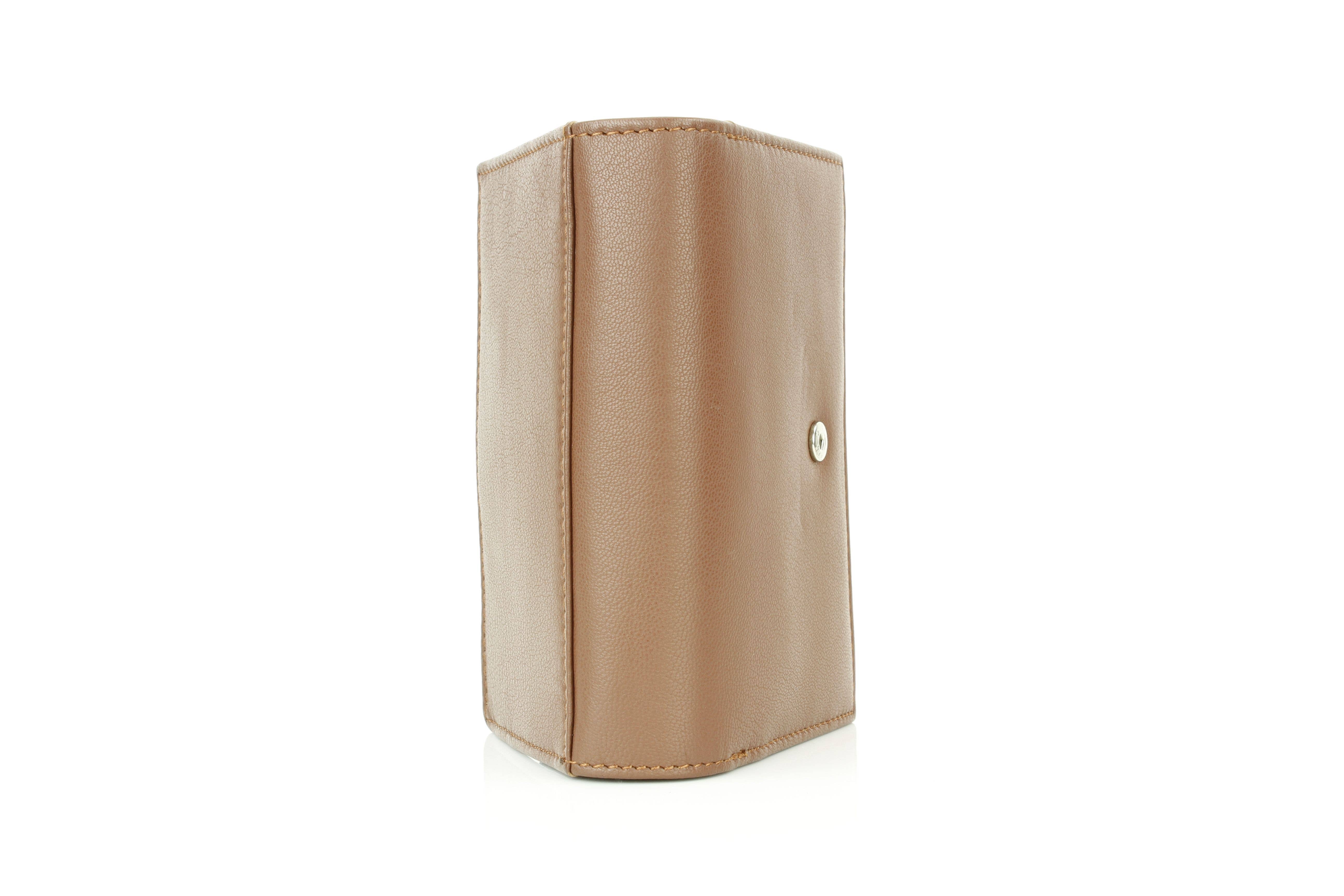 Leather Impressions Inc - Wholesale Wallet - Women's - Snap Leather Clutch Wallet | Zip Pocket RB LW 21 100119