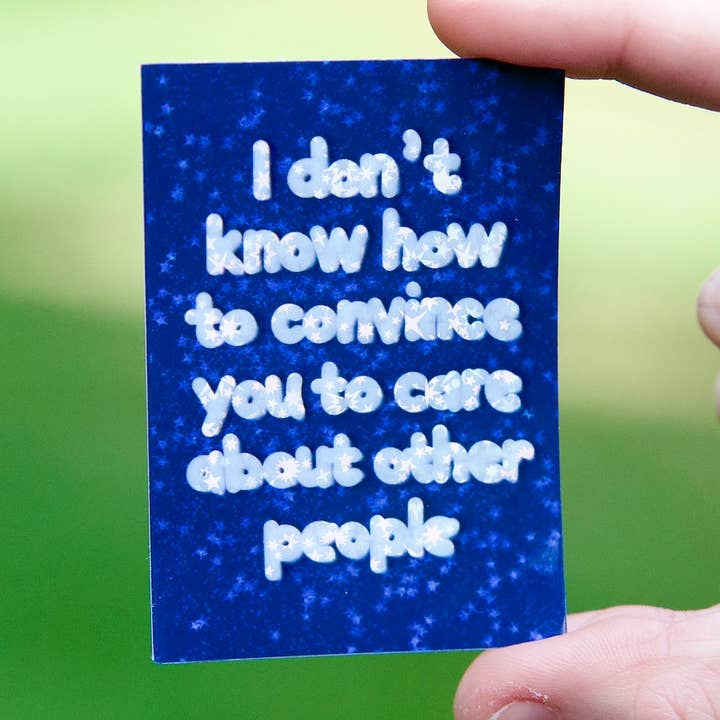 You Should Care Sticker for wholesale by Parted Pages Press