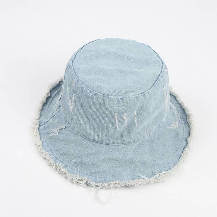 NINEXIS - Wholesale Bucket Hat - Women's - CWAH1505_VINTAGE DENIM BUCKET HAT6