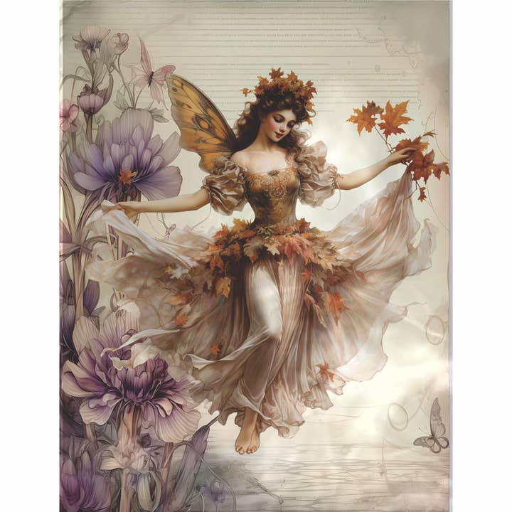 Craft Kreatively – wholesale Craft supplies – Vintage Fairies Decoupage Rice Paper - A4 - 6pc – for Crafts4