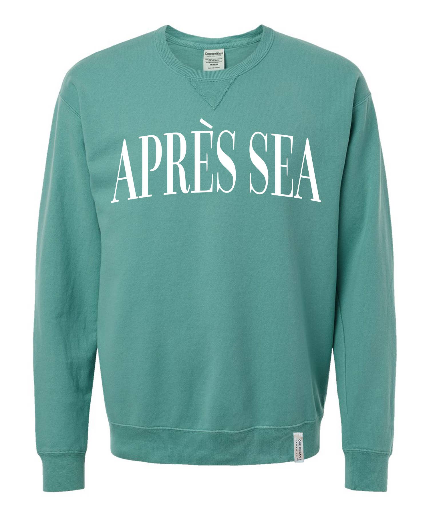 One Ocean Apparel Co.. - Wholesale Graphic Sweatshirt - Unisex - APRES SEA Crewneck - CUSTOM COLORS13