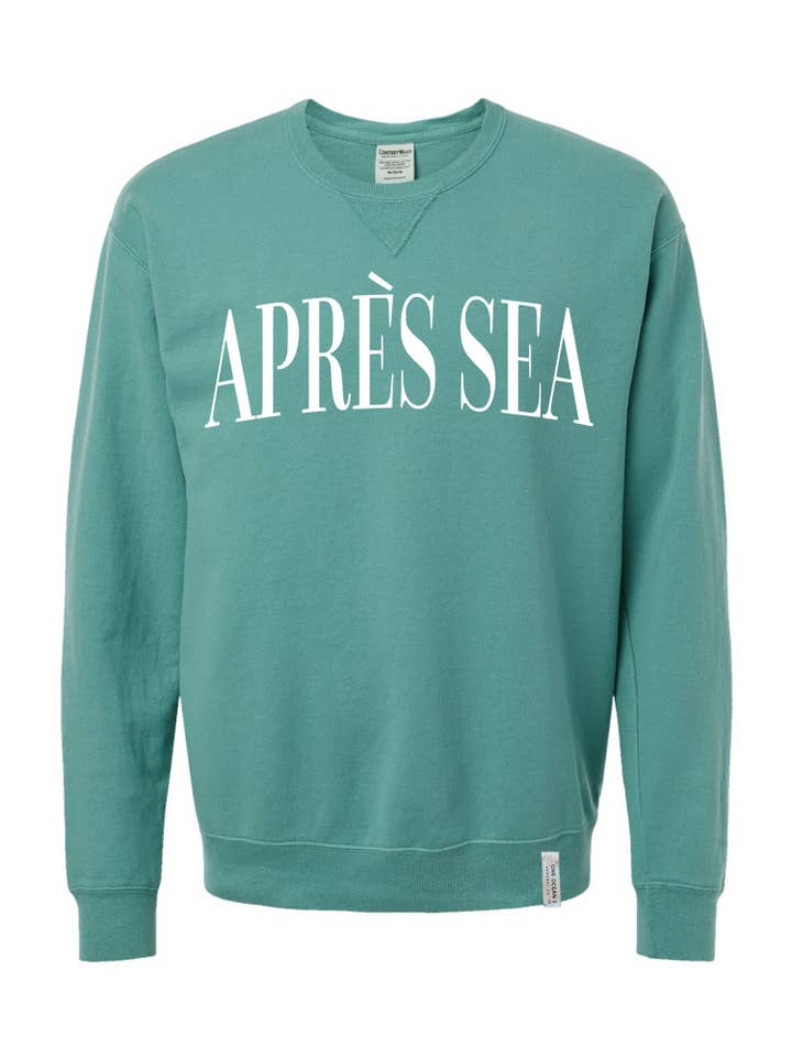 One Ocean Apparel Co.. - Wholesale Graphic Sweatshirt - Unisex - APRES SEA Crewneck - CUSTOM COLORS13
