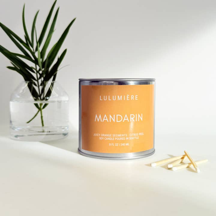Mandarin Candle for wholesale by LULUMIÈRE