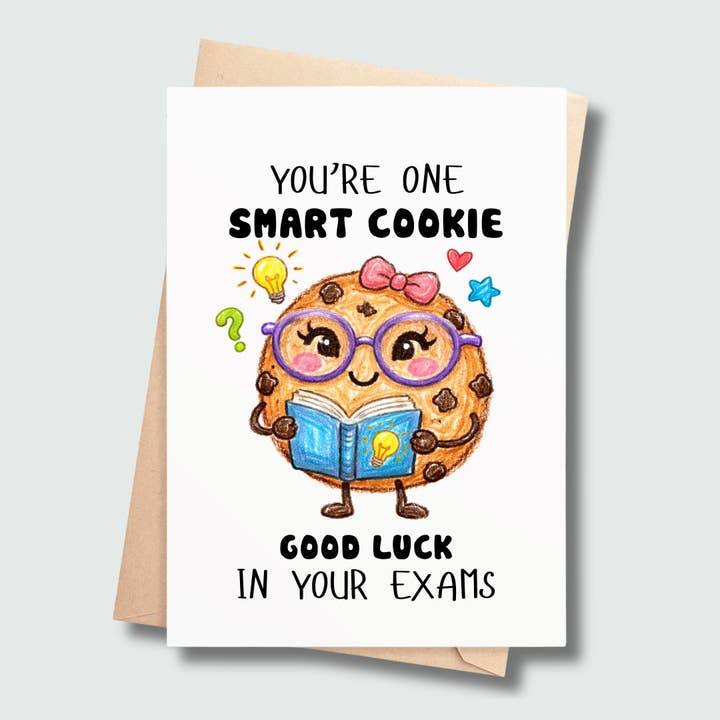 Je bent een slimme meid - veel succes met je examens kaart voor wholesale door SP Gifts