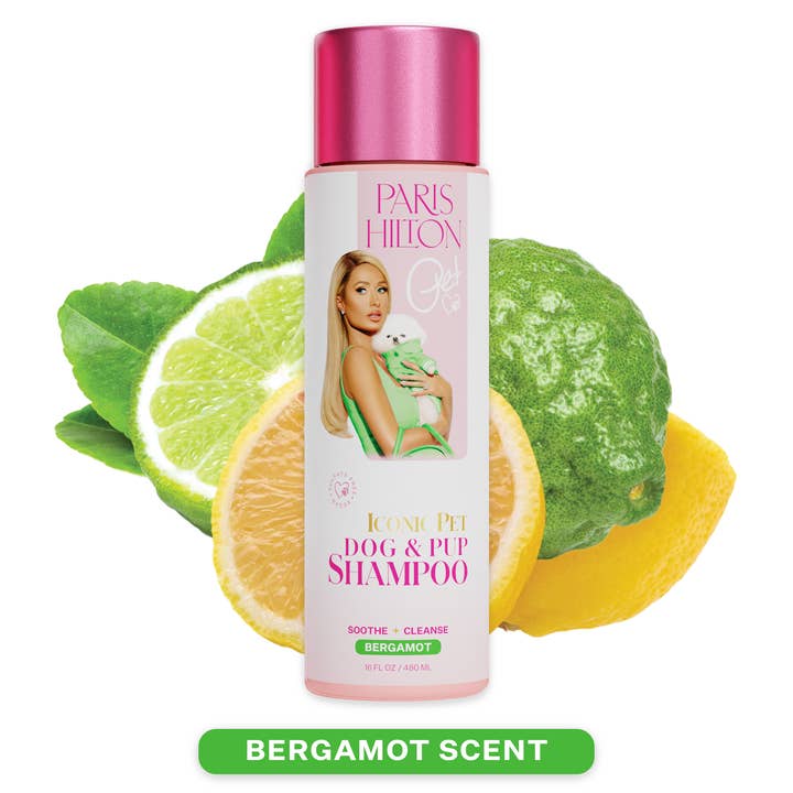 Paris Hilton Iconic Pet Dog & Pup Shampoo Bergamot 480ml for wholesale by Kira Labs