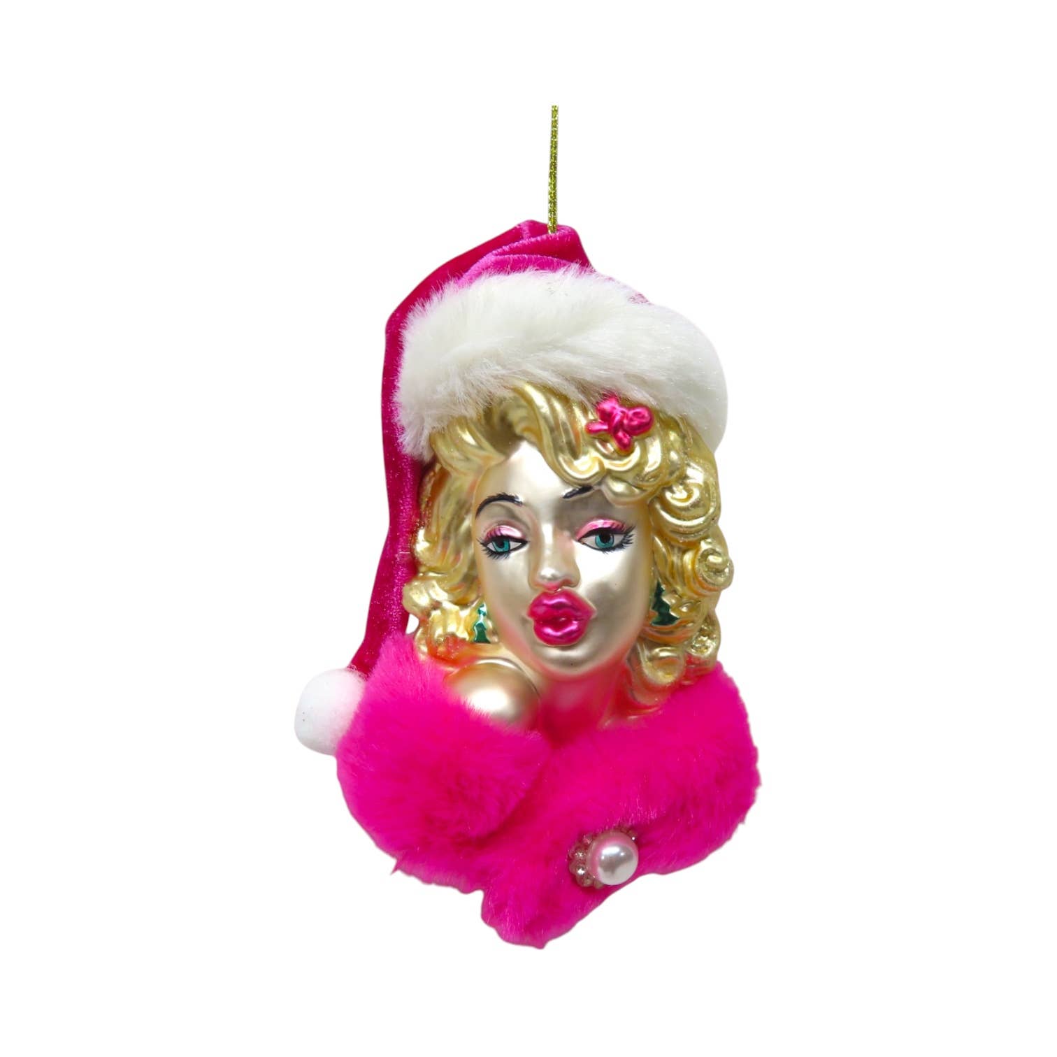 December Diamonds - Wholesale Ornament - Pink Mrs Claus Orn1