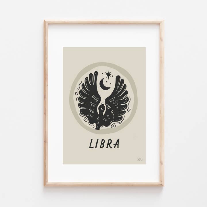 Libra Zodiac Star Sign Art Print and other Purchase wholesale libra. Free returns & net 60 terms on Faire trending on Faire.