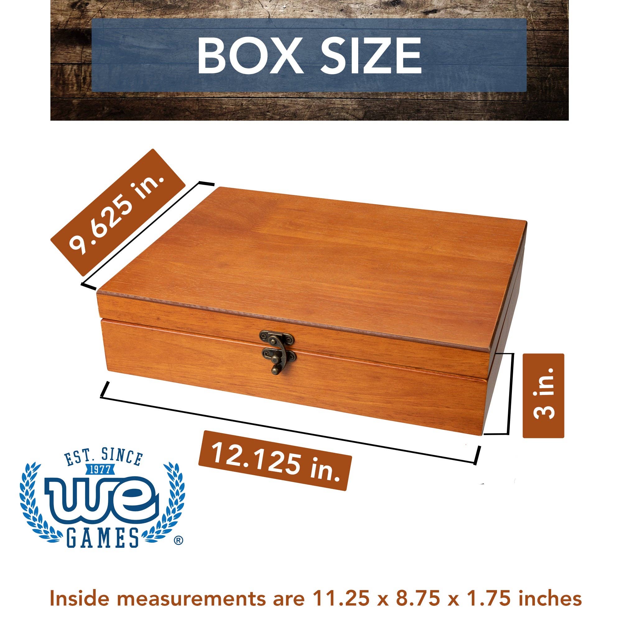 Wood Expressions - Wholesale Decorative Box - Old World Wooden Treasure Box with Brass Latch6