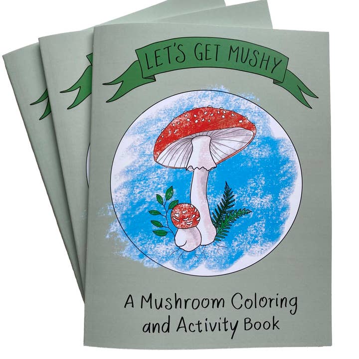 Mushroom Coloring and Activity Book for wholesale by Tiny Nest Studio