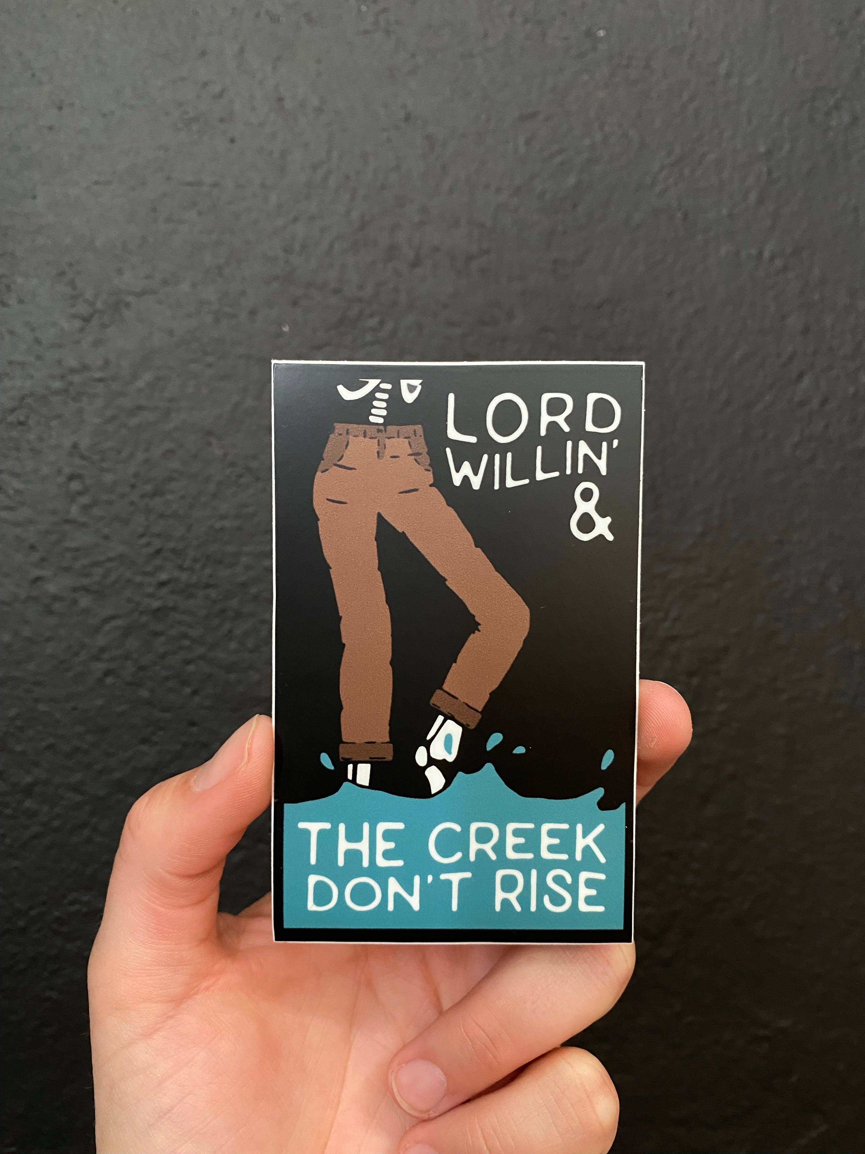 Hippie’s Daughter - Wholesale Sticker - Creek don’t rise // sticker1