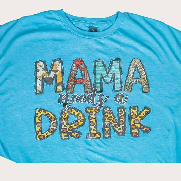 Mama Needs a Drink T Shirt for wholesale by BrandlyNew