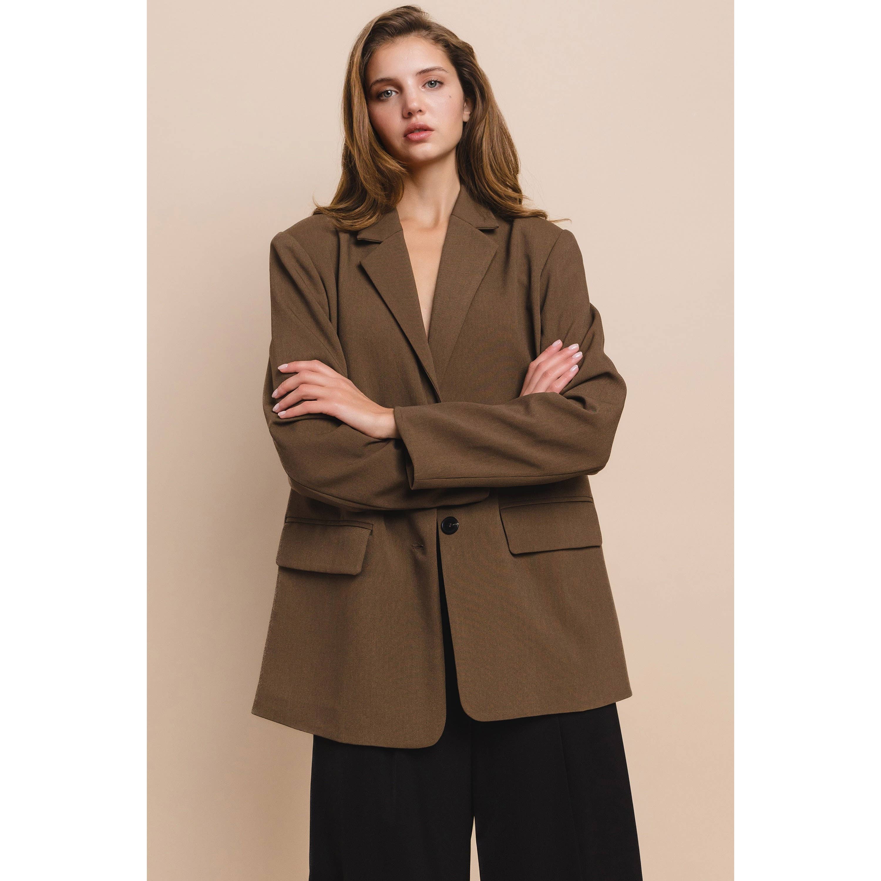 Honey Mango - Wholesale Jacket - Women's - Relaxed fit blazer10