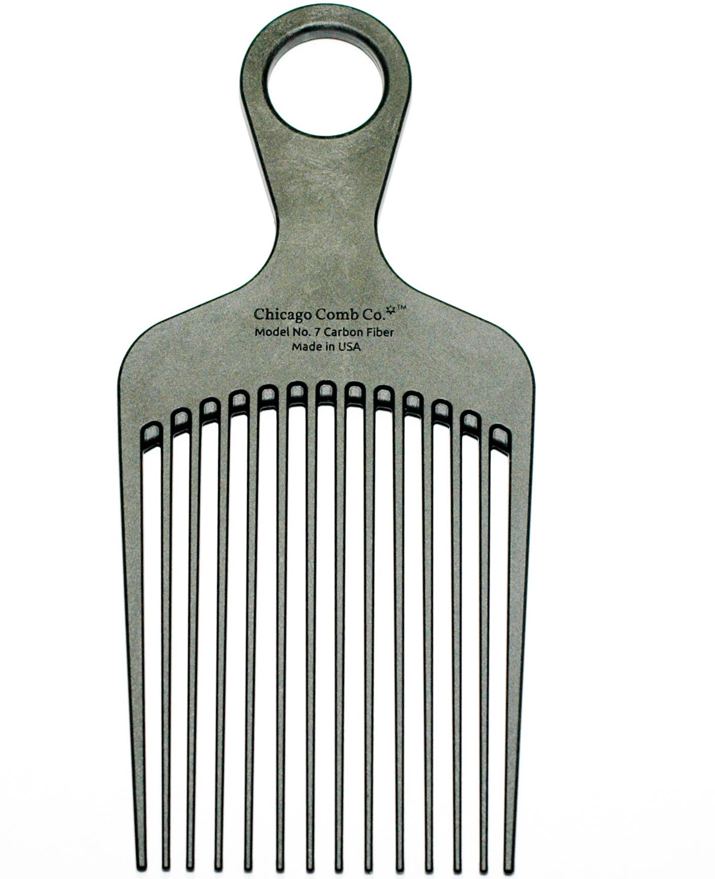 Chicago Comb Co. – wholesale Hair brush/comb – Model No. 7 Carbon Fiber Pick Comb9