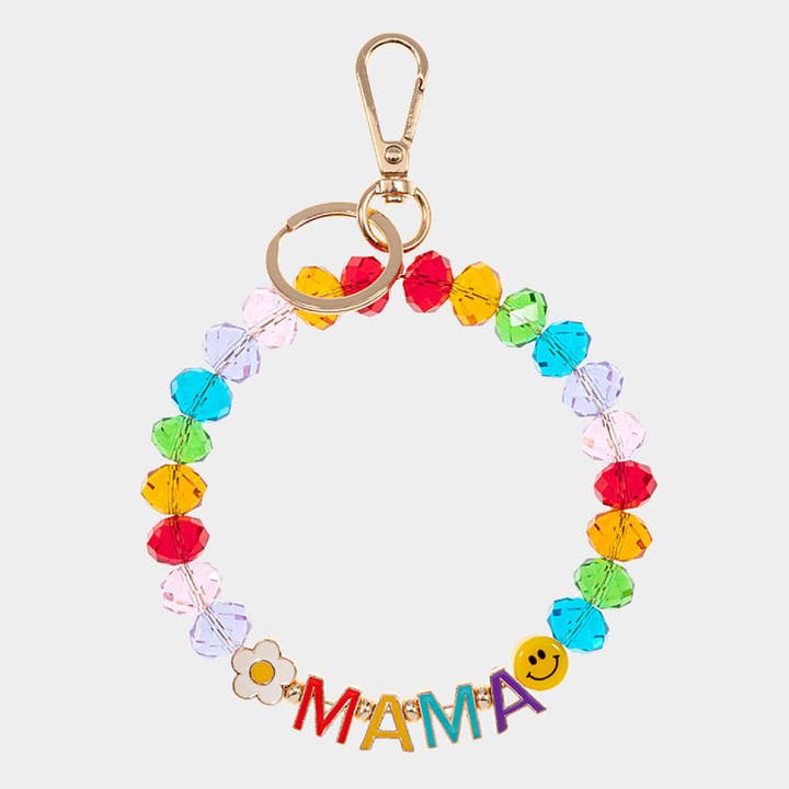 Blomstersmil Perlebesat Nøglering / Armbånd Halloween for engroshandel hos Buddha Yoga