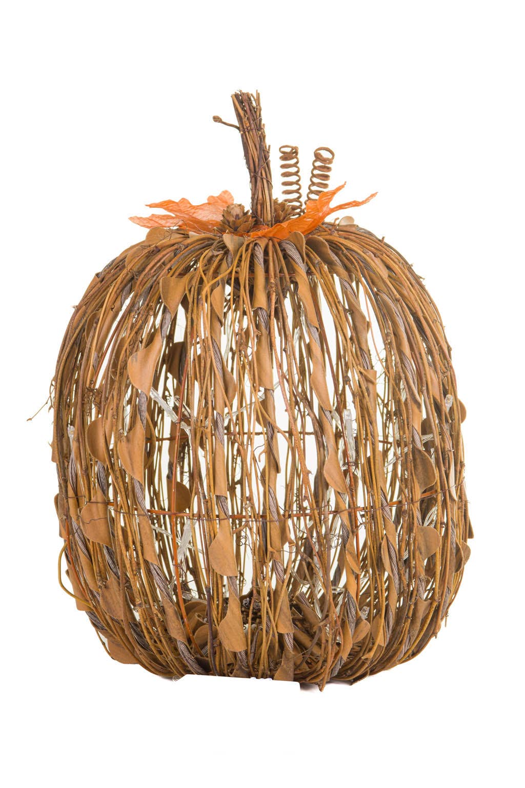 Starlight Collection – Großhandel Tischdeko – Ocker LED Stab Kürbis Display1