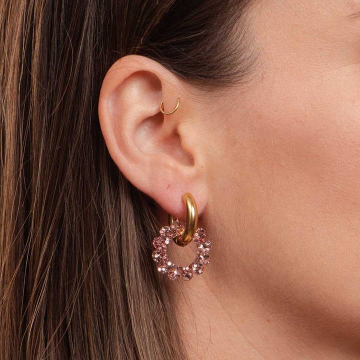 Sunflower Rosé Champagne Creoles for wholesale by Les Nicolettes