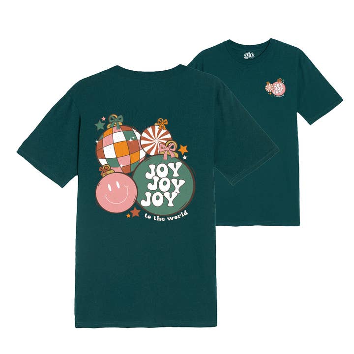 Christmas Ornaments Tee - Sports Green for wholesale by GLO- God's Love Overcomes