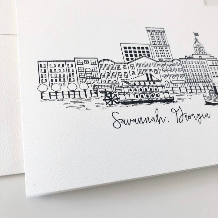 Natty Michelle Paperie - Wholesale Stationery/Notecard Set - Savannah, Georgia Greeting Card or Notecard Set2