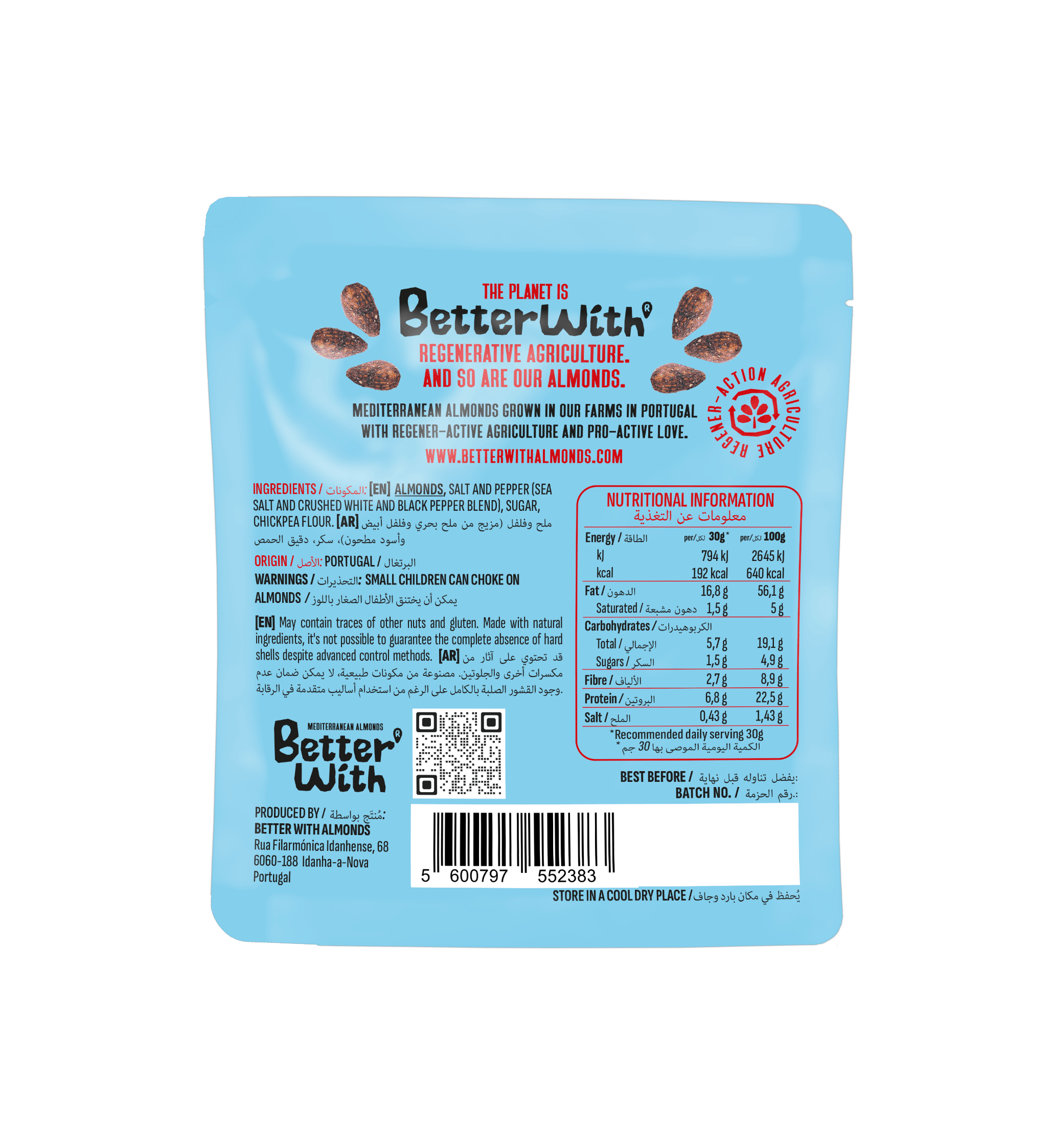 Better With Almonds - Wholesale Nuts - Almonds Better With Salt and Pepper - 30g2