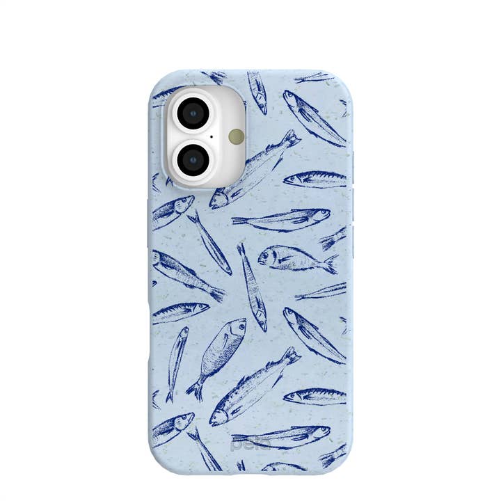 Powder Blue Fishery iPhone 16 Case for wholesale by Open Mind Developments Corporation