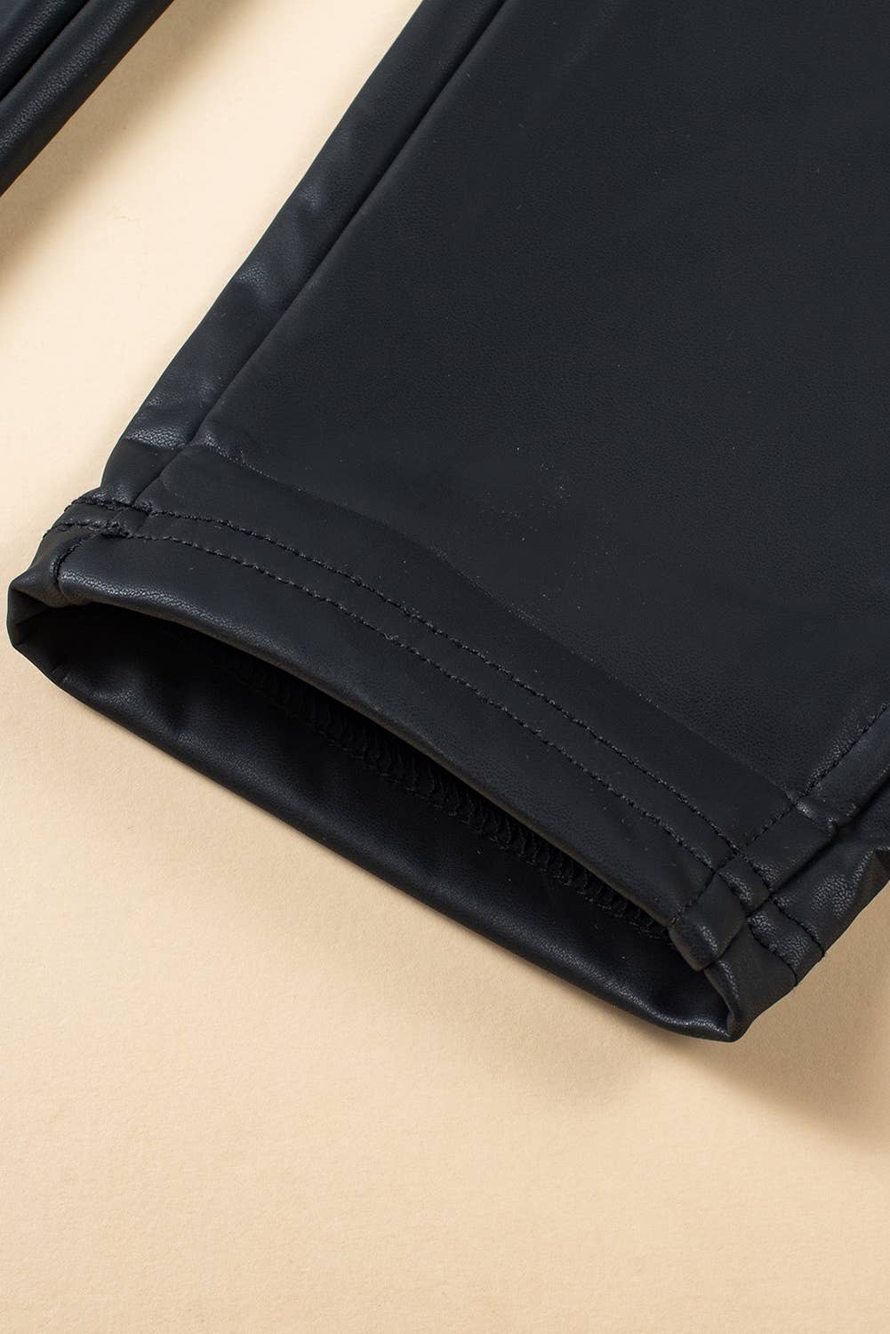 Black Faux Leather Skinny Leggings for wholesale on Faire6