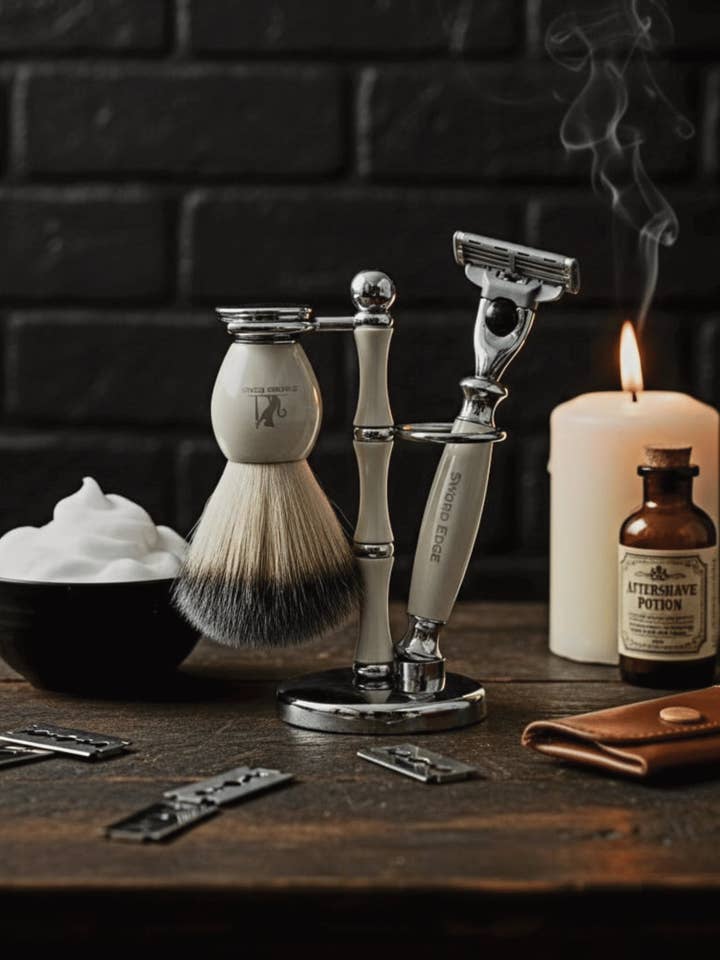 Sword Edge Premium Mach 3 compatible shaving set "Farlee" for wholesale by Sword Edge