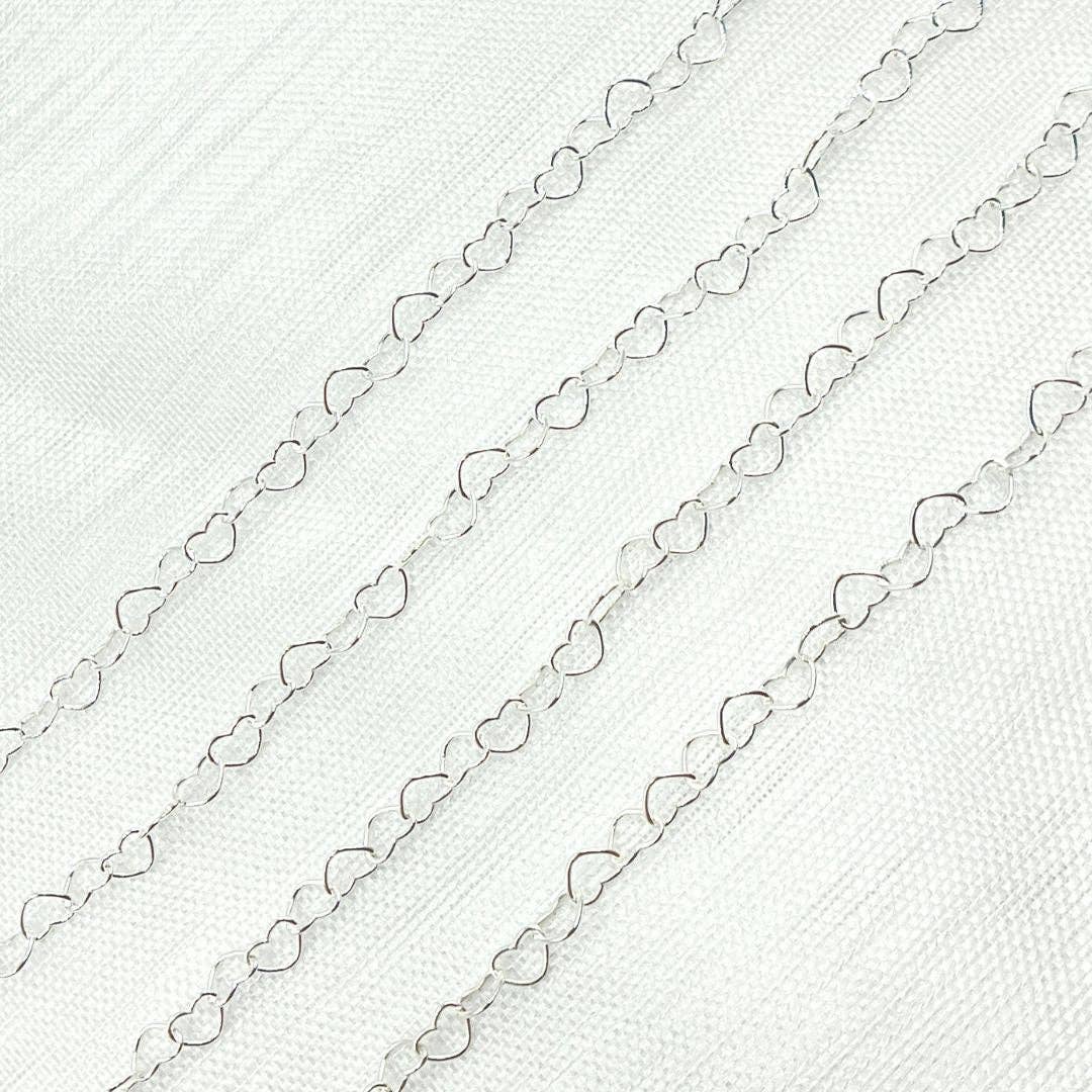 Jewels & Chains - Wholesale Link & Chain Necklace - Y112SS.  Sterling Silver Heart Link Chain3