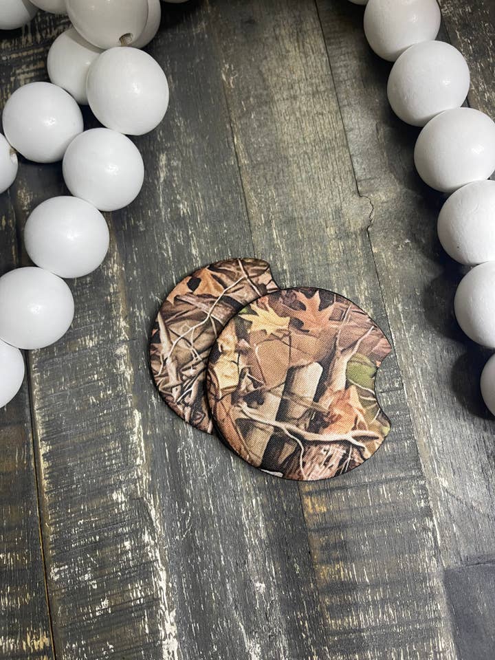 Camo Car Coasters for wholesale by Pink August