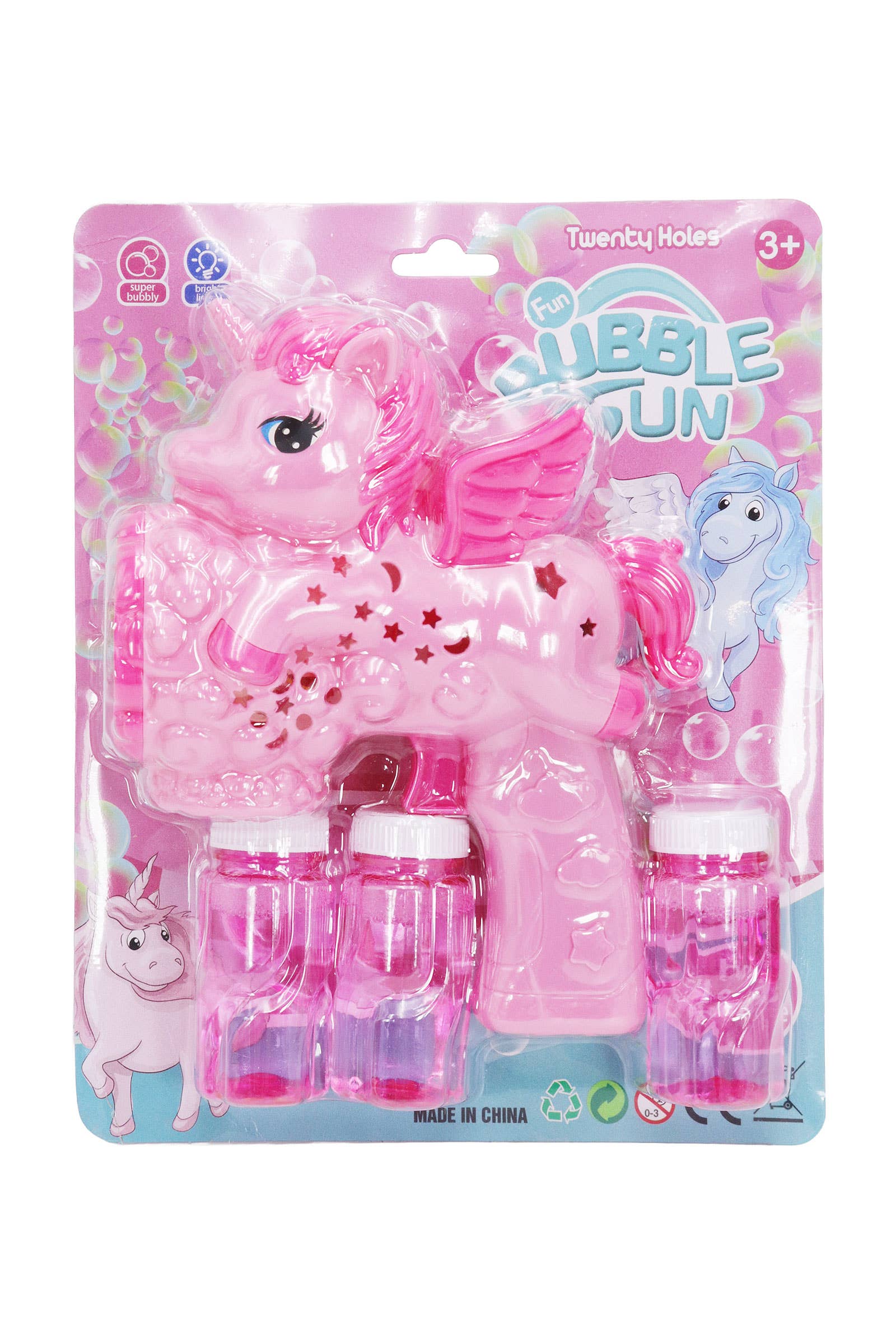 ASSORTED Unicorn Led Light-up Bubble Maker Blast Gun for wholesale on Faire3