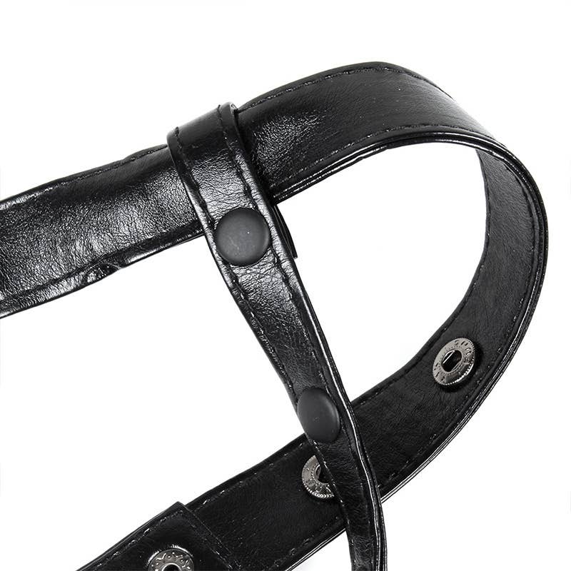 Sort Herrebukser i punkstil med læderundertræk for engroshandel på Faire6