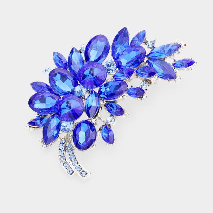 Sensibling Corp. - Wholesale Brooch - Glass Crystal Leaf Pin Brooch21