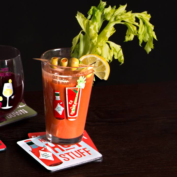 Pavilion - Wholesale Coasters - Bloody Mary - 4" Coaster Set with Box (4 Piece)1
