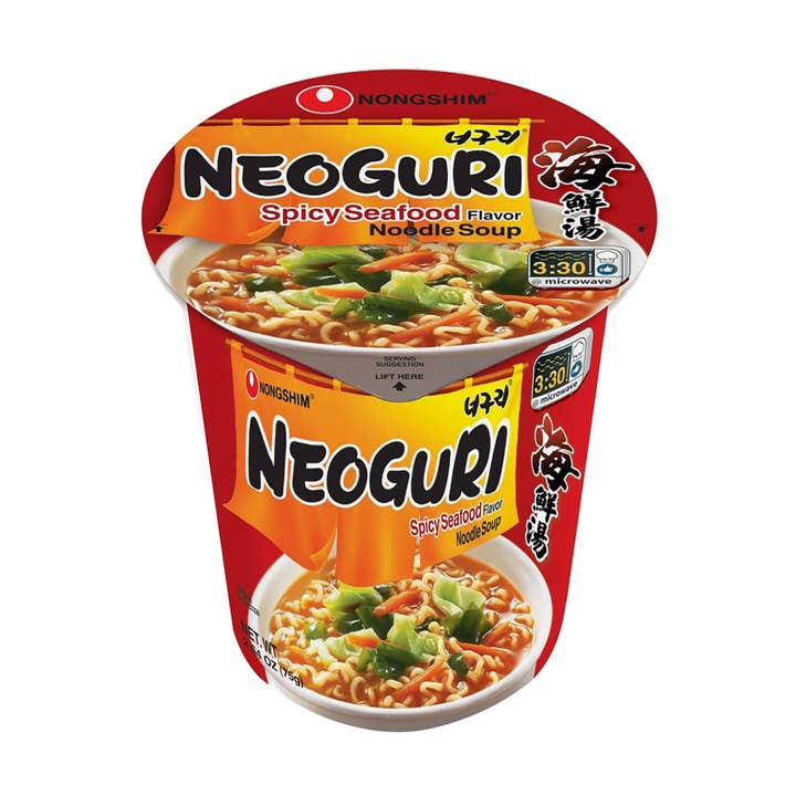 K Moitves Foods - Wholesale Ramen - Nongshim Neoguri Spicy Seafood Noodle Cup-75g(Pack of6 Cups)