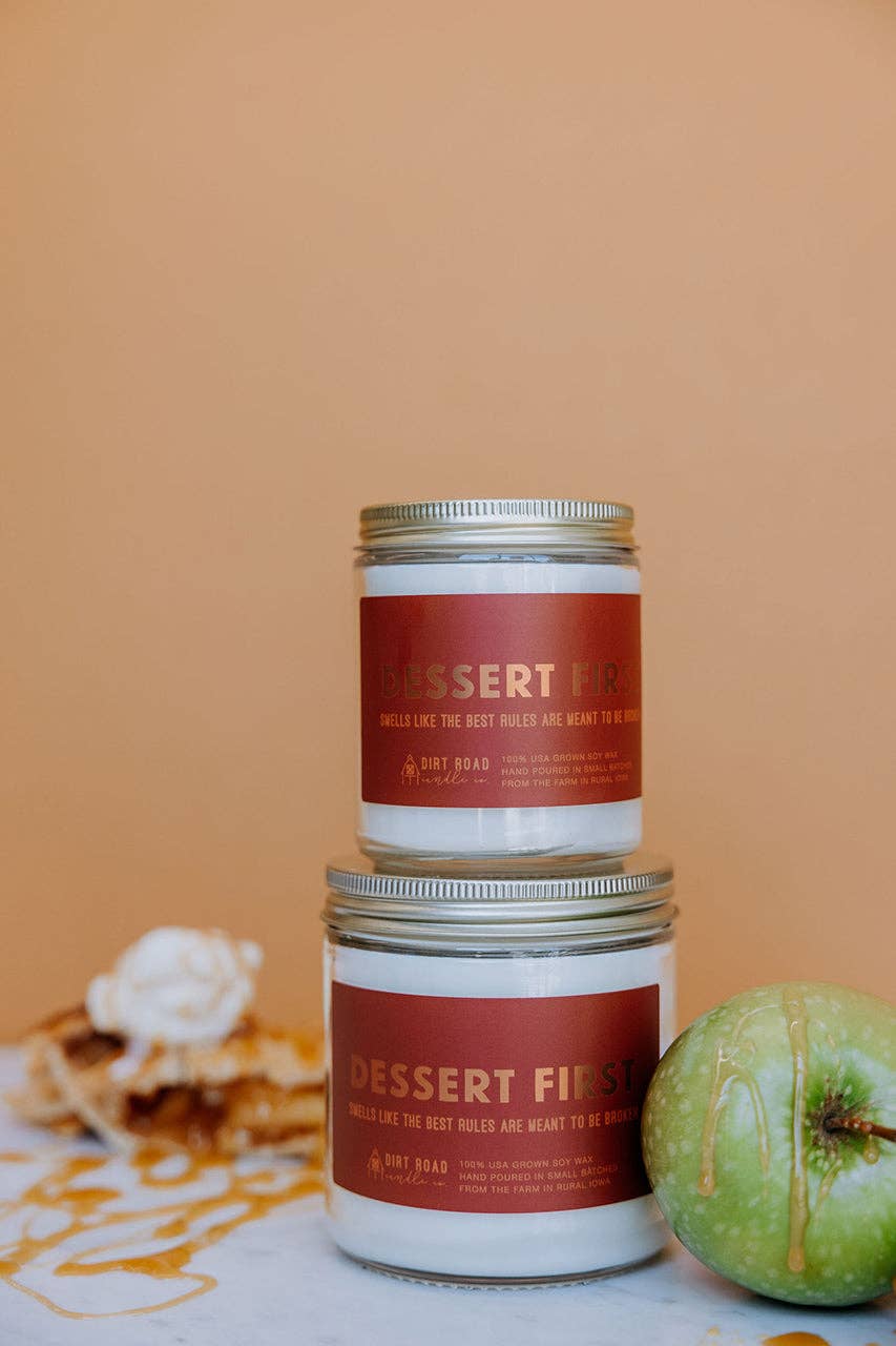 Dirt Road Candle Co - Wholesale Jar/Filled Candle - Dessert First Candle3