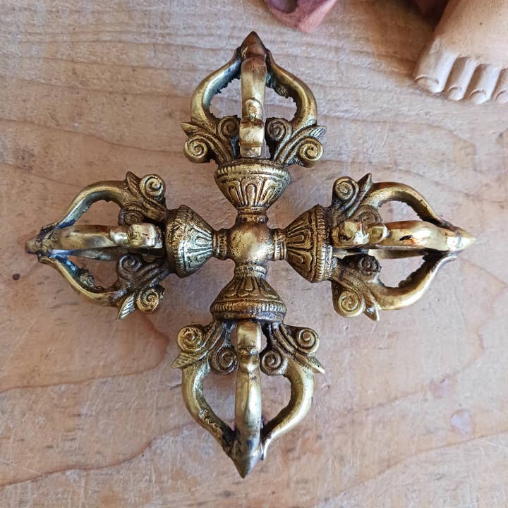 Tibetan Lotus Double Dorje | Ritual Vajra Symbol for wholesale by Buddha-Buddha